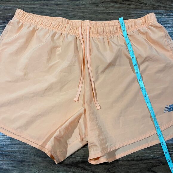 New Balance Running Shorts Orange Athletic Activewear Drawstring Womens Size 2XL - Picture 4 of 7